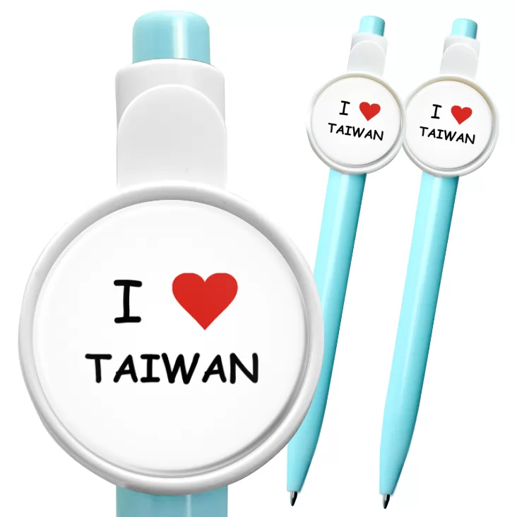 przypinka długopis I love Taiwan