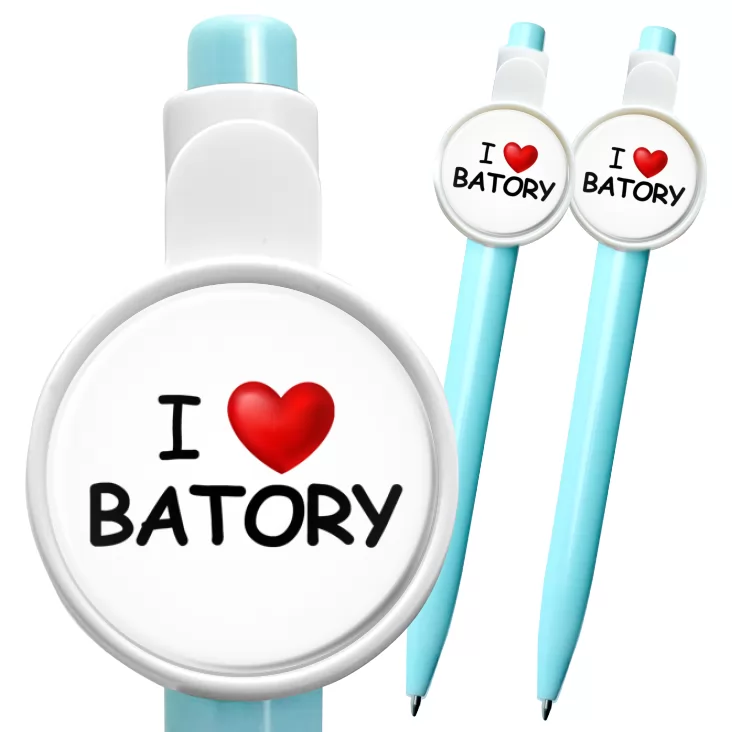 przypinka długopis I love Batory