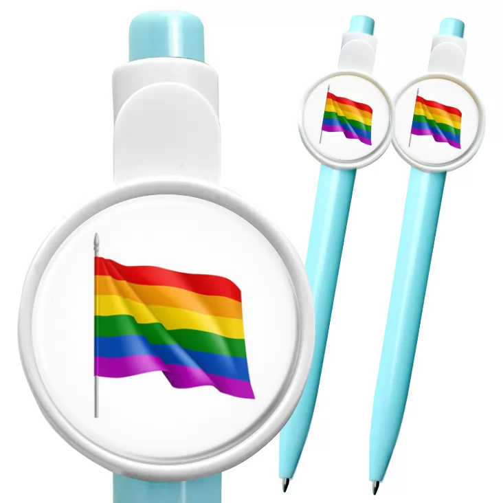 przypinka długopis LGBT flaga tęczowa