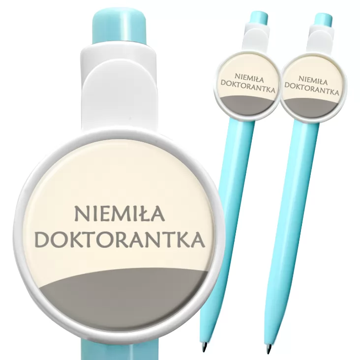 przypinka długopis Niemiła Doktorantka