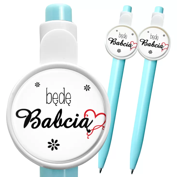 przypinka długopis Będę Babcią