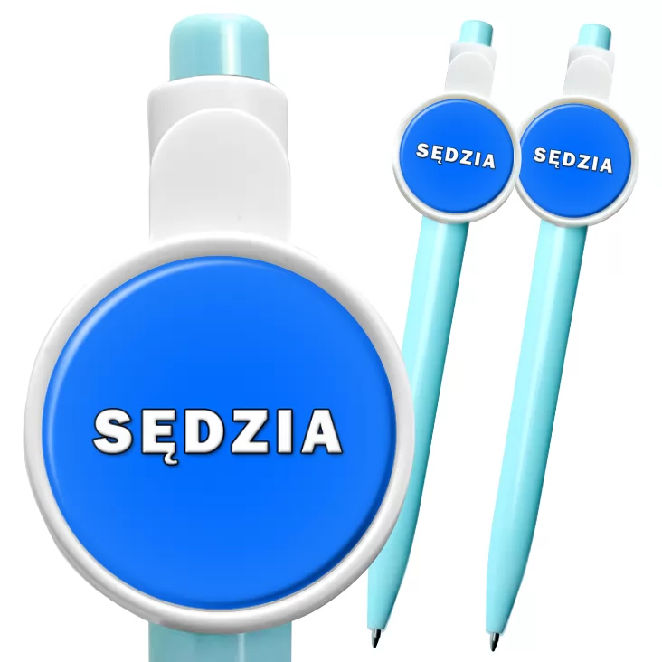 przypinka długopis Sędzia