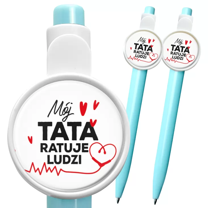 przypinka długopis Mój tata ratuje
