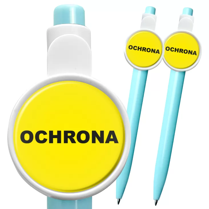 przypinka długopis Ochrona