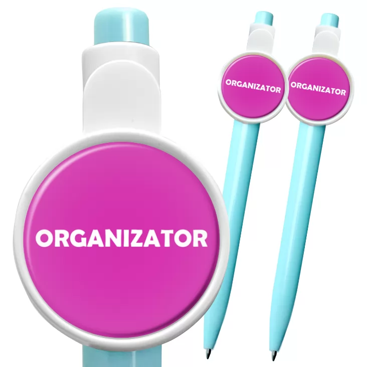 przypinka długopis Organizator