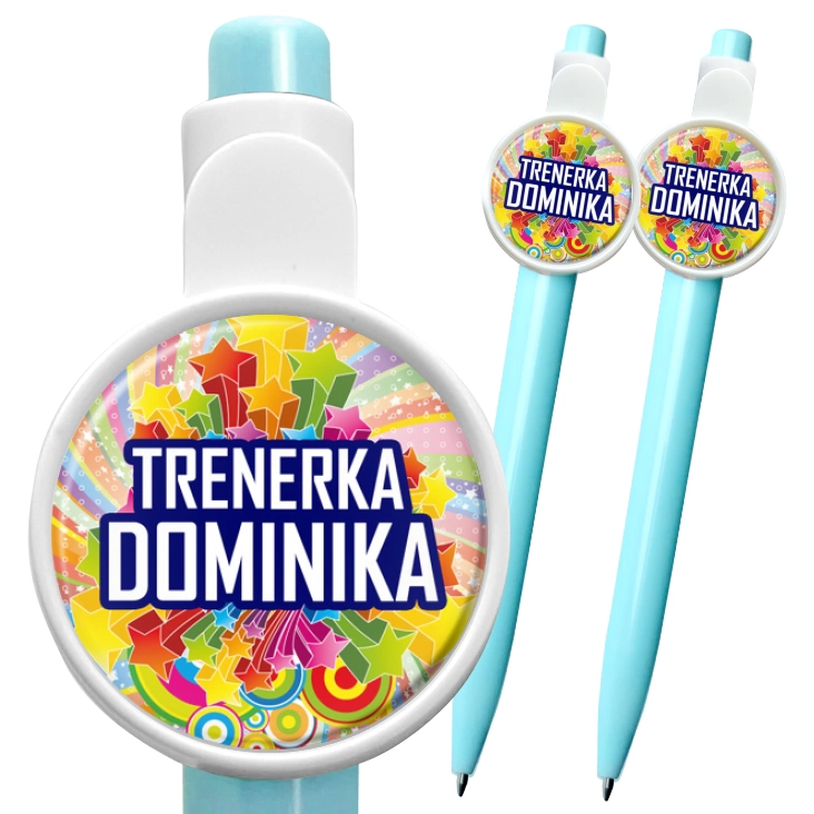 przypinka długopis Trenerka