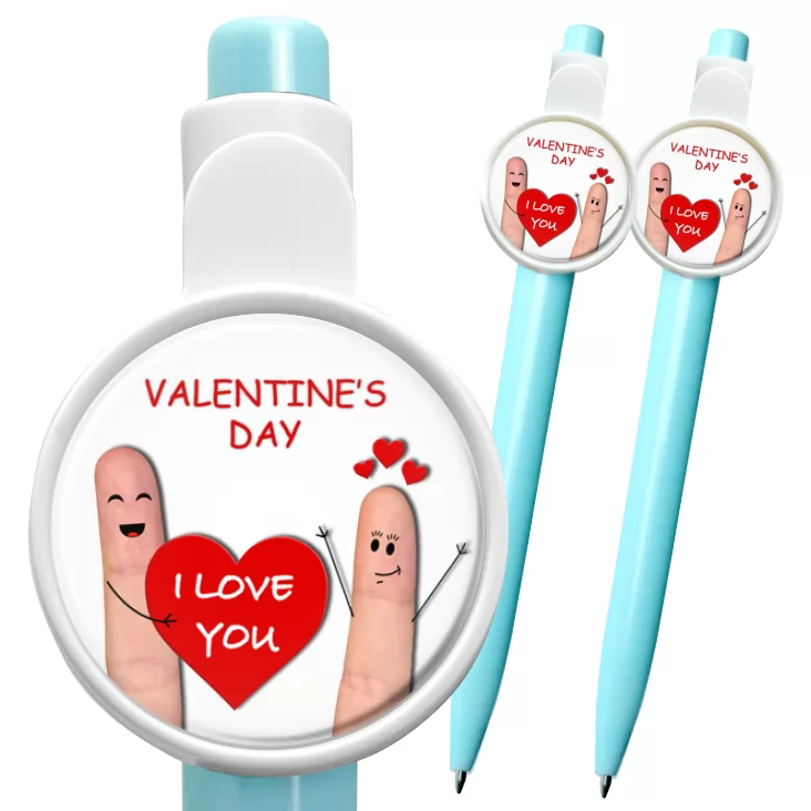 przypinka długopis Valentine Day paluszki dwa