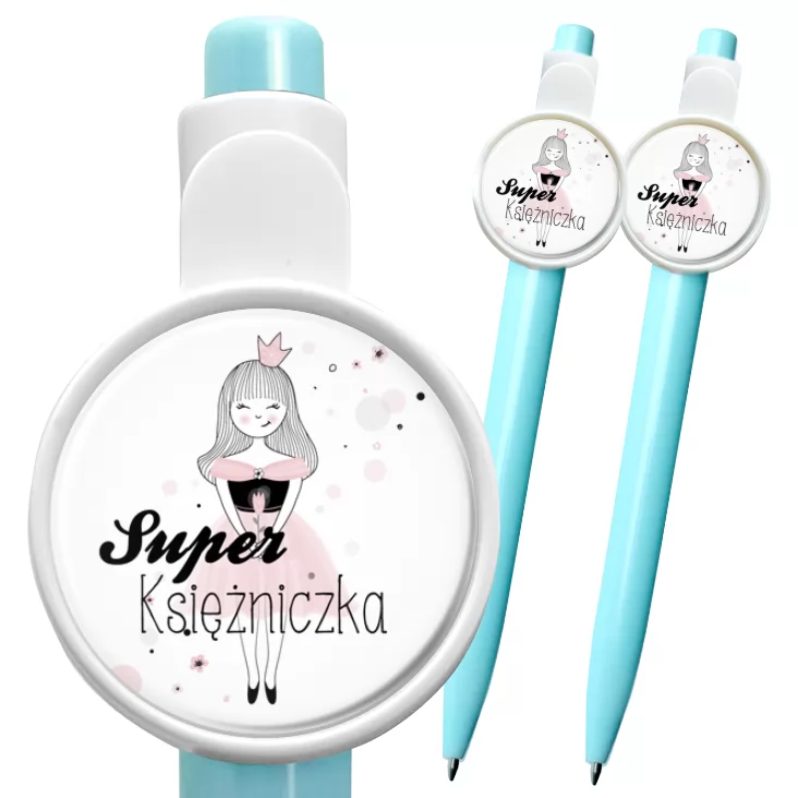 przypinka długopis Dzień kobiet dla dziewczynek Super Księżniczka
