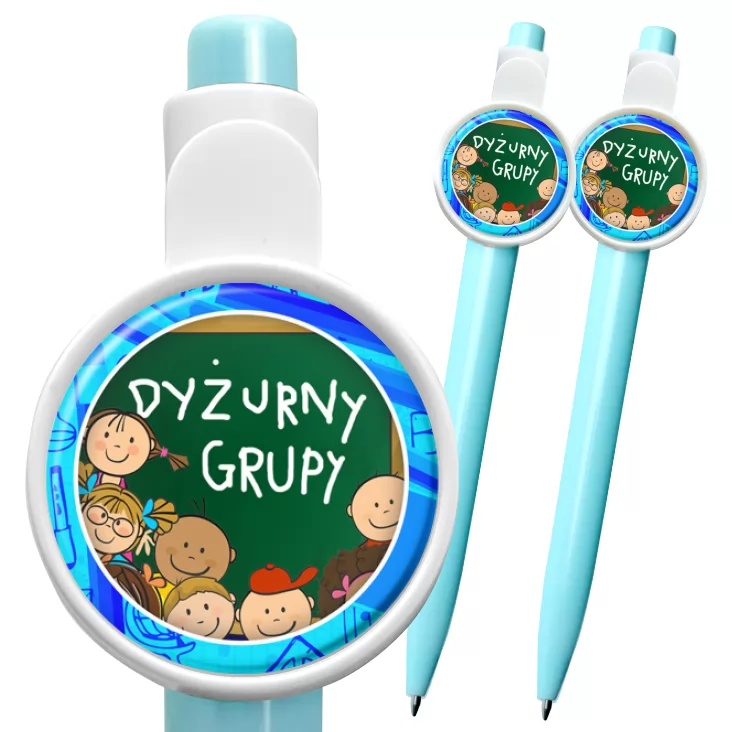przypinka długopis Dyżurny grupy obwódka