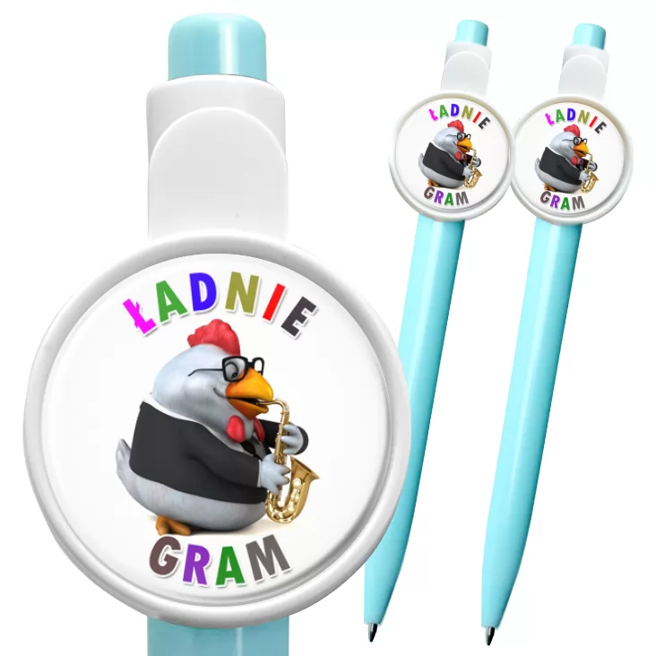 przypinka długopis Ładnie gram