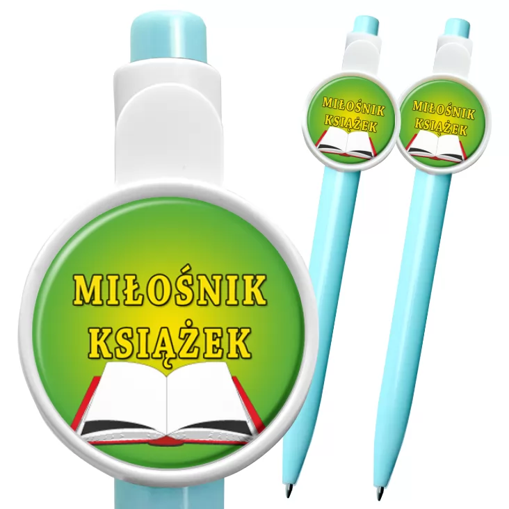 przypinka długopis Miłośnik książek