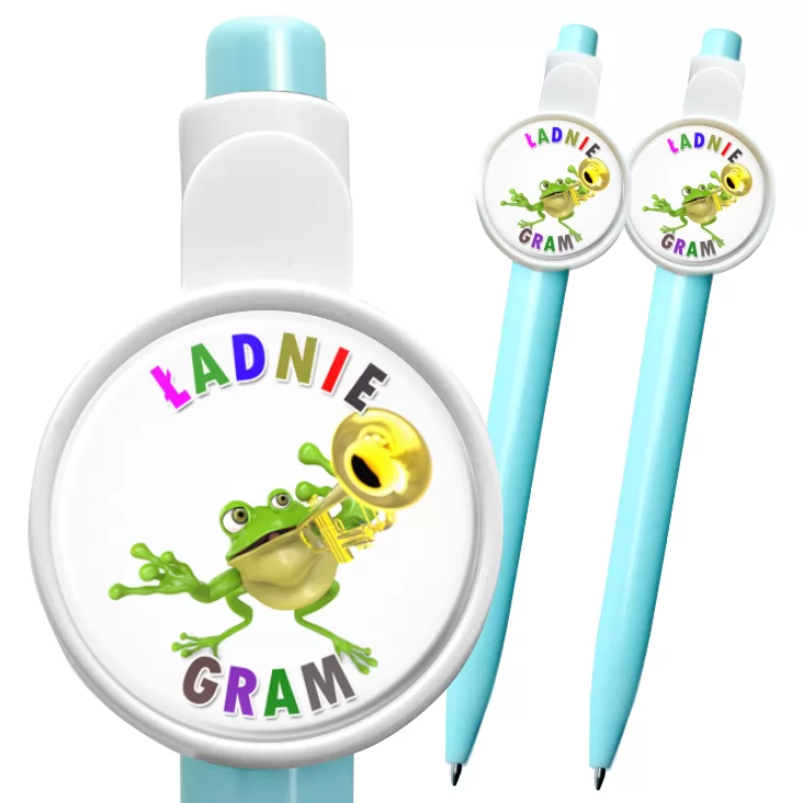 przypinka długopis Ładnie gram