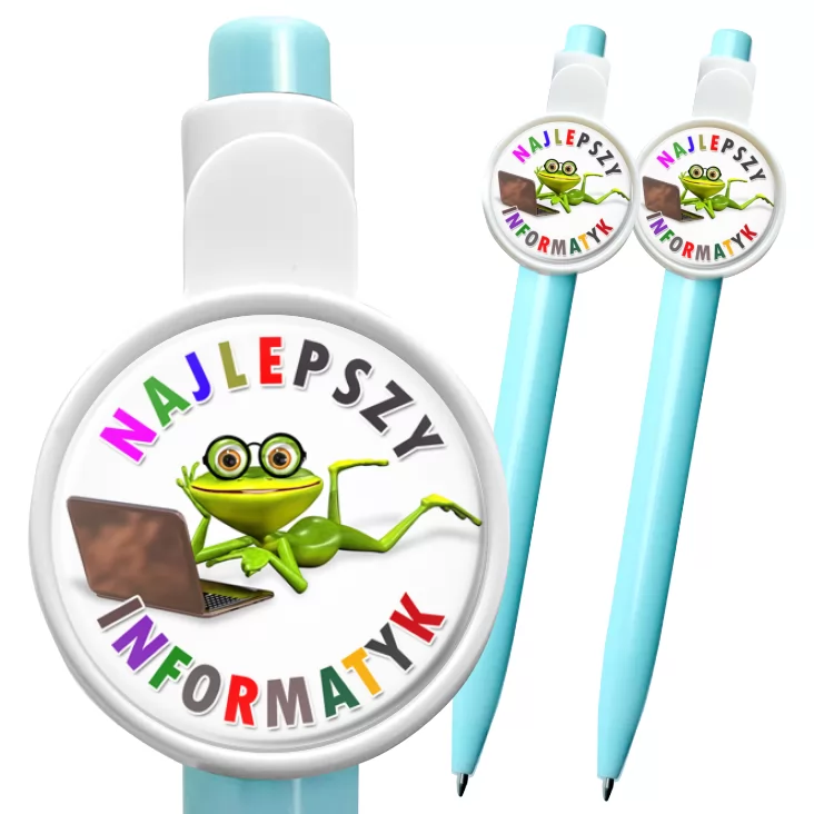 przypinka długopis Najlepszy informatyk