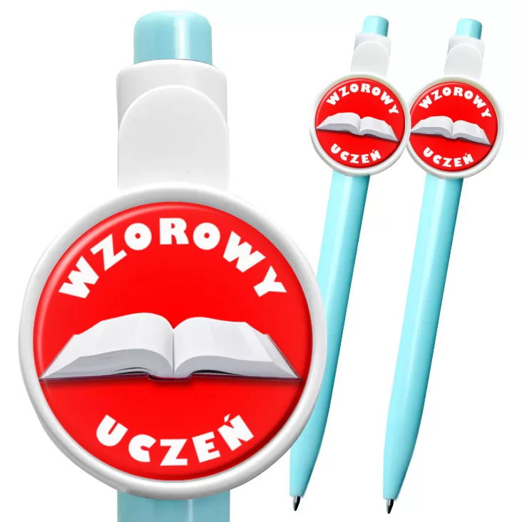 przypinka długopis Wzorowy uczeń