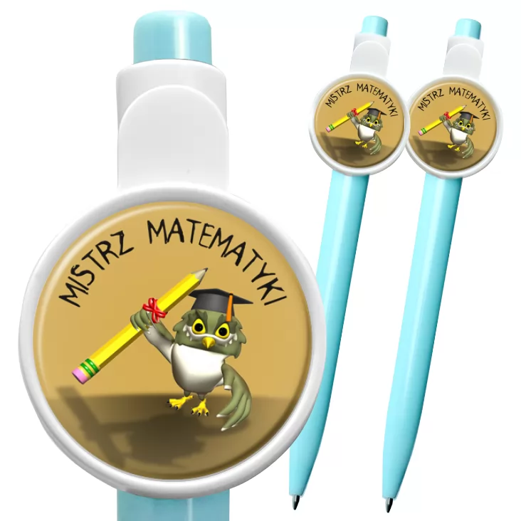 przypinka długopis Mistrz matematyki
