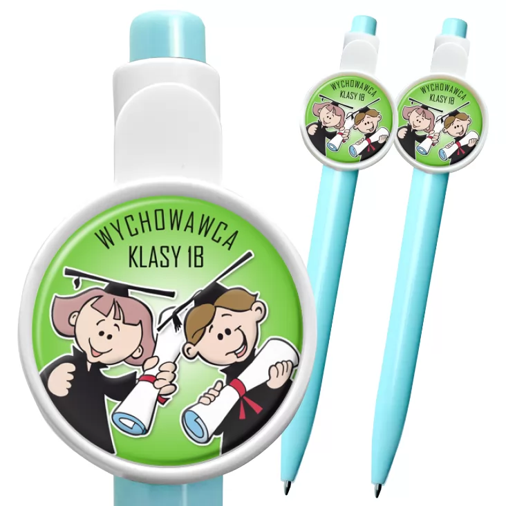 przypinka długopis Wychowawca klasy 1b