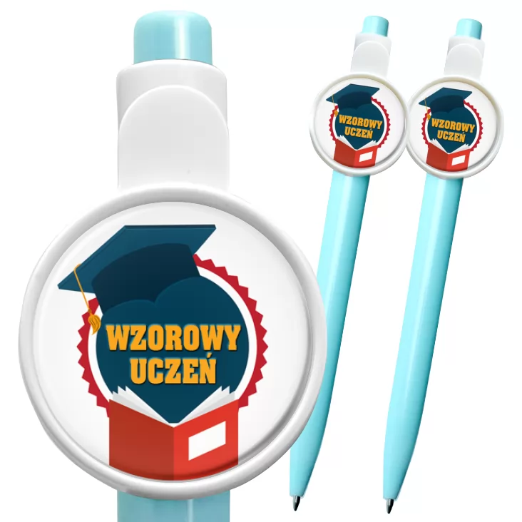 przypinka długopis Wzorowy Uczeń