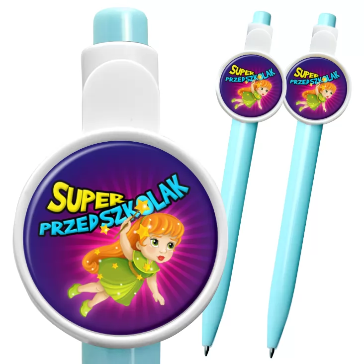 przypinka długopis Super Przedszkolak