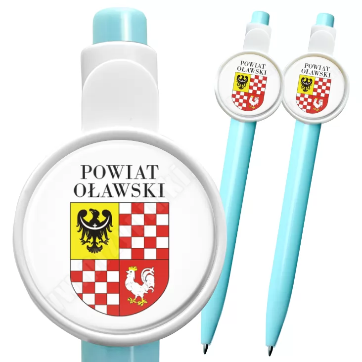 przypinka długopis Powiat Oławski