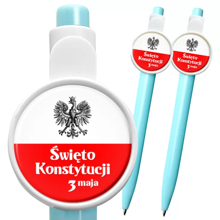 przypinka długopis Biało-czerwona flaga Narodowe Święto Konstytucji 3 maja