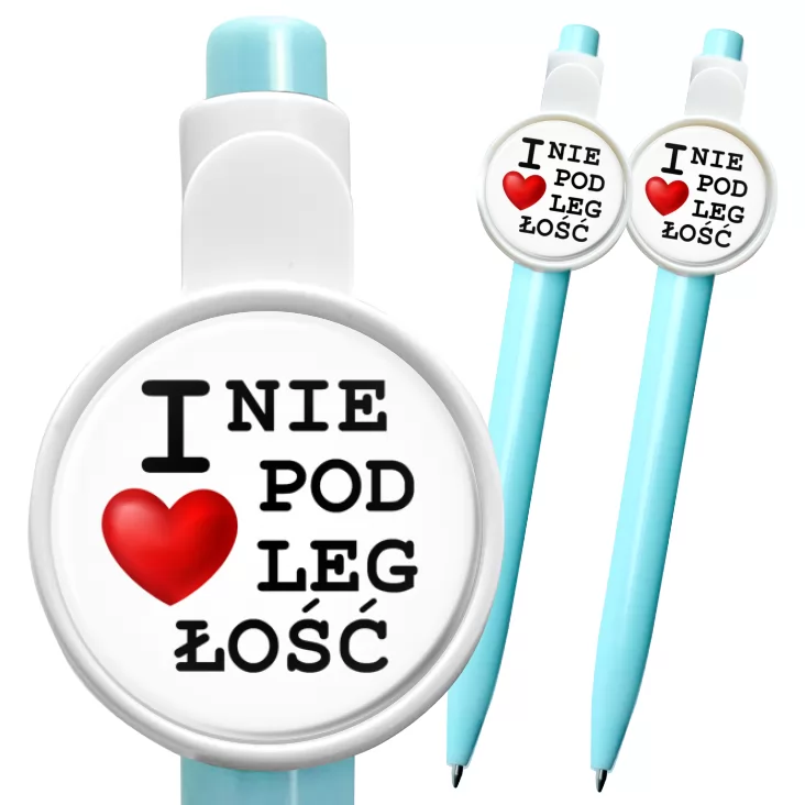 przypinka długopis I love Niepodległość