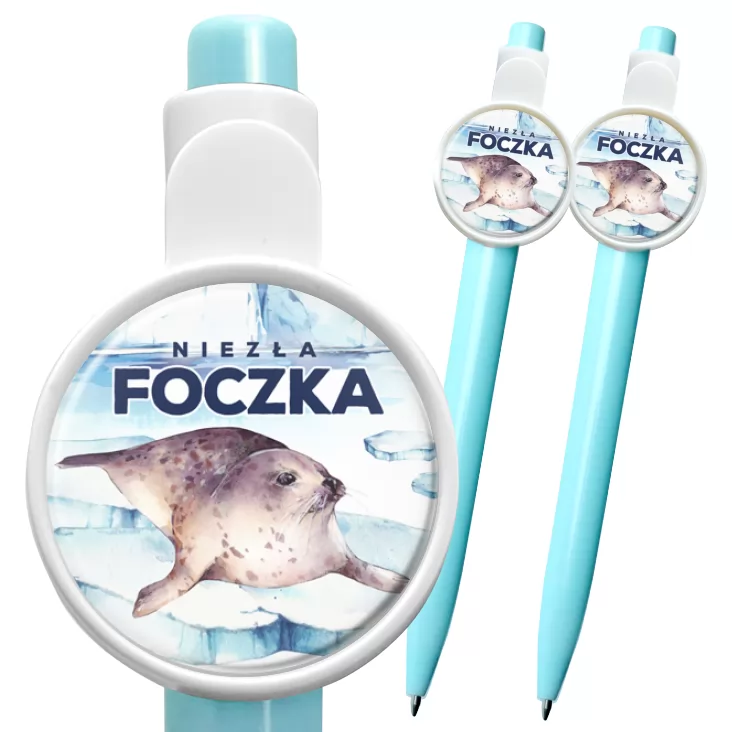przypinka długopis Niezła foczka