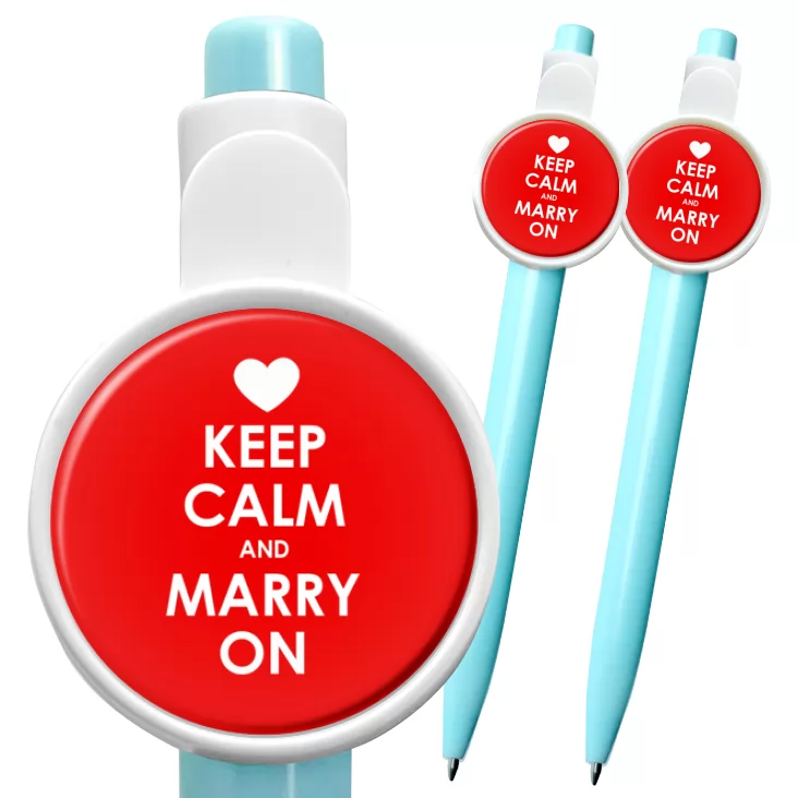 przypinka długopis Marry On