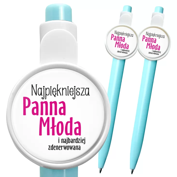 przypinka długopis Najpiękniejsza Panna Młoda