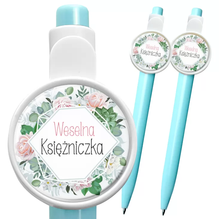 przypinka długopis Weselna Księżniczka