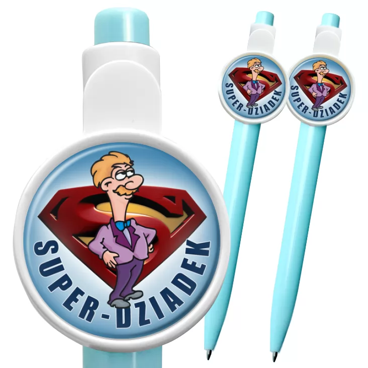 przypinka długopis Super-Dziadek