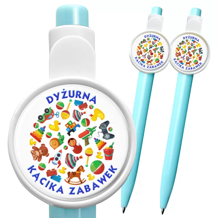 przypinka długopis Dyżurna Kącika Zabawek