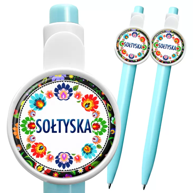przypinka długopis Sołtyska folk