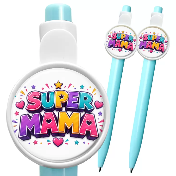 przypinka długopis Super mama