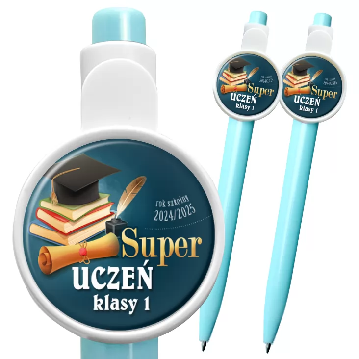 przypinka długopis Super uczeń klasy 1