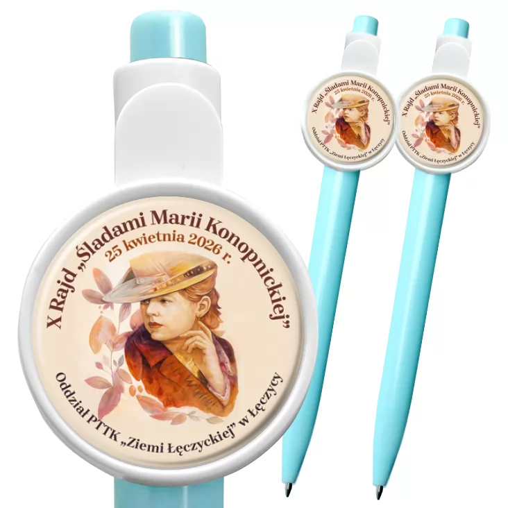 przypinka długopis X Rajd Śladami Marii Konopnickiej