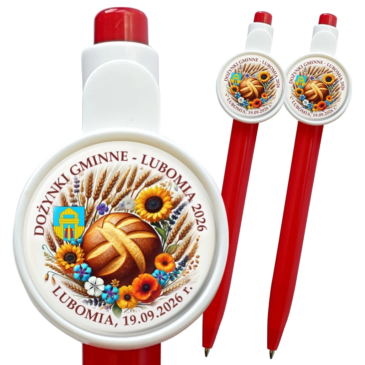 przypinka długopis Dożynki Gminne - Lubomia 2026