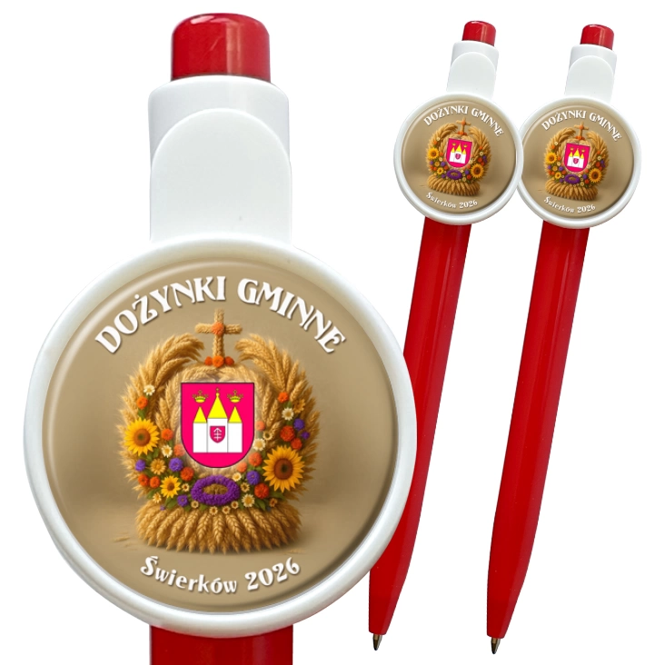 przypinka długopis Dożynki Gminne Świerków 2026