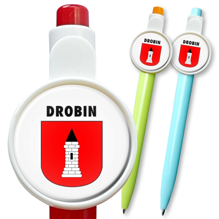 przypinka długopis Drobin
