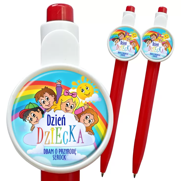 przypinka długopis Dzień Dziecka Dbam o przyrodę Serock
