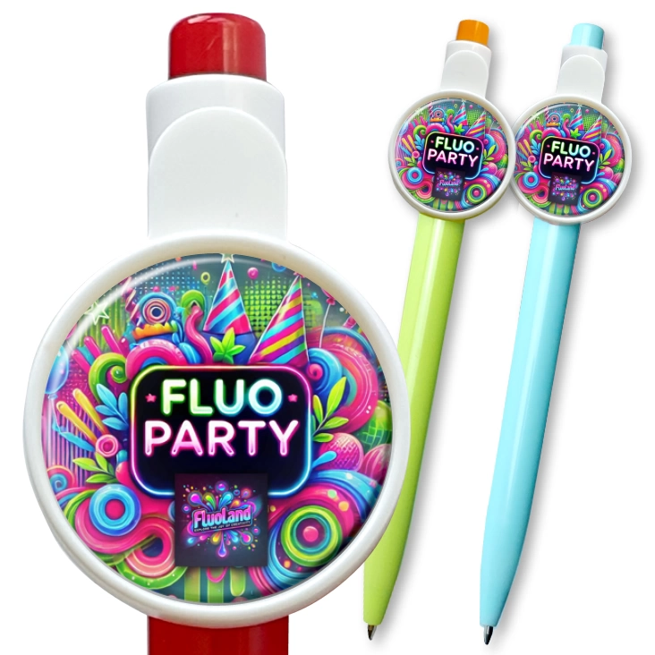 przypinka długopis Fluo party Fluoland