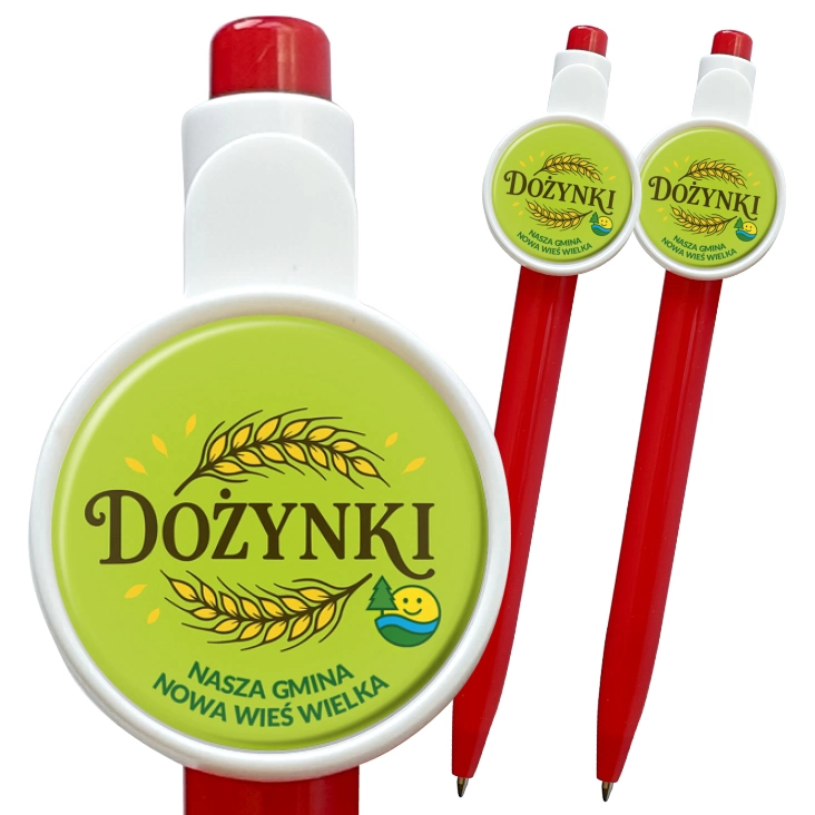 przypinka długopis Gmina Nowa Wieś Wielka Dożynki