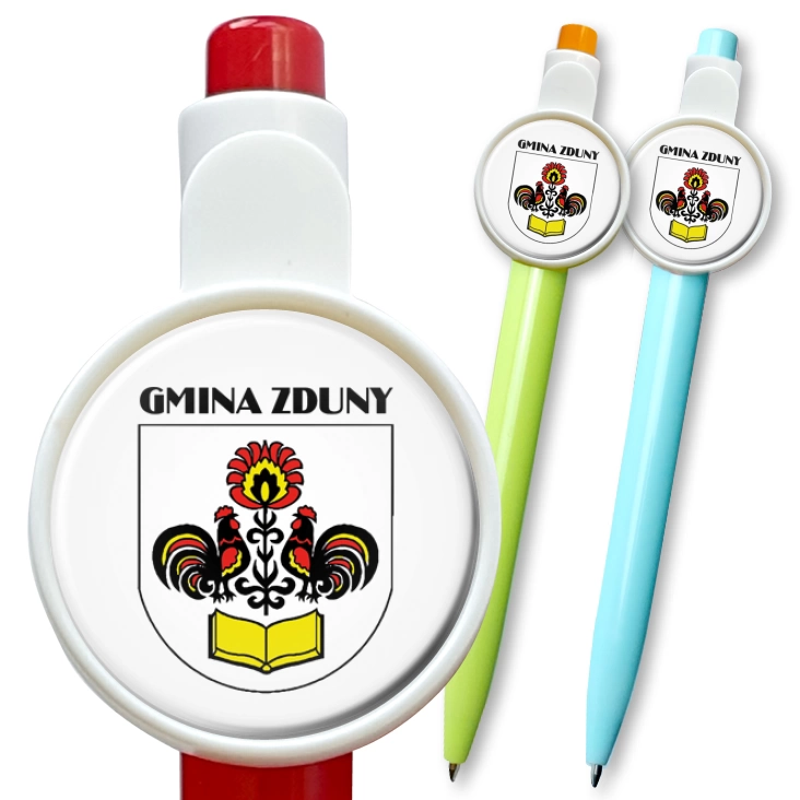 przypinka długopis Gmina Zduny
