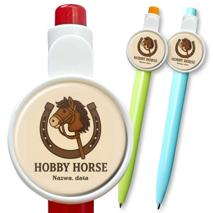 przypinka długopis Hobby horse