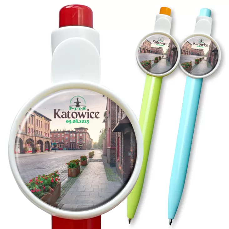 przypinka długopis Katowice 2025 PTTK Nysa