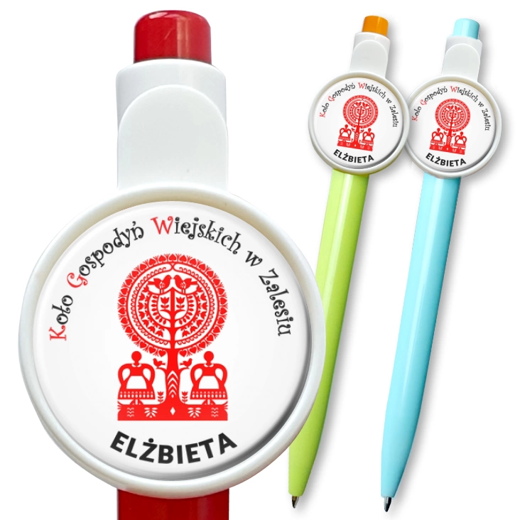 przypinka długopis KGW w Zalesiu