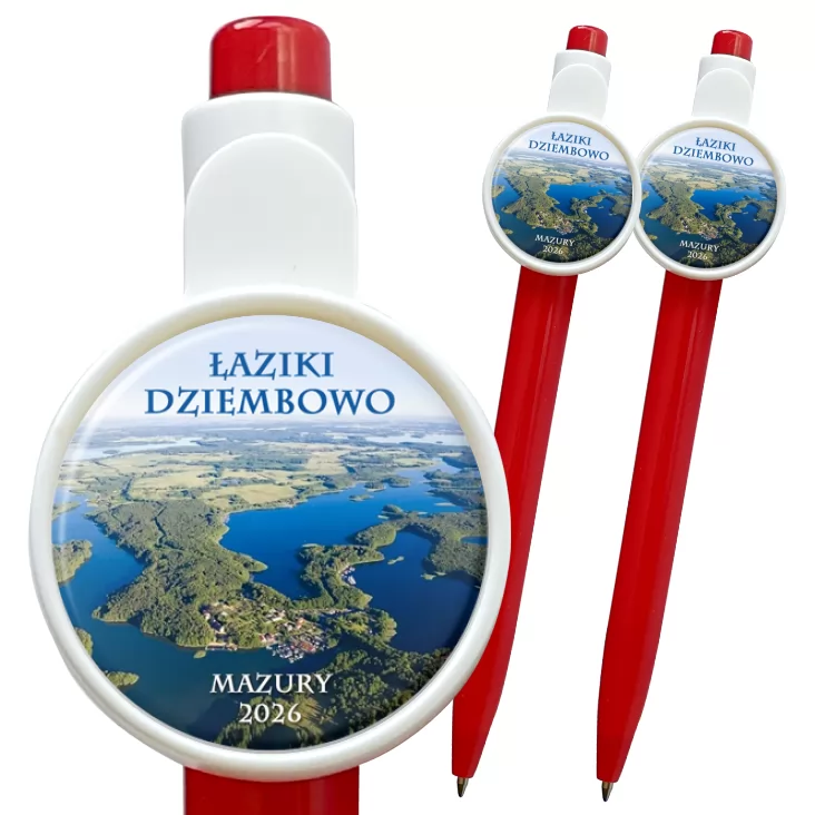 przypinka długopis Łaziki Dziewmbowow Mazury 2026