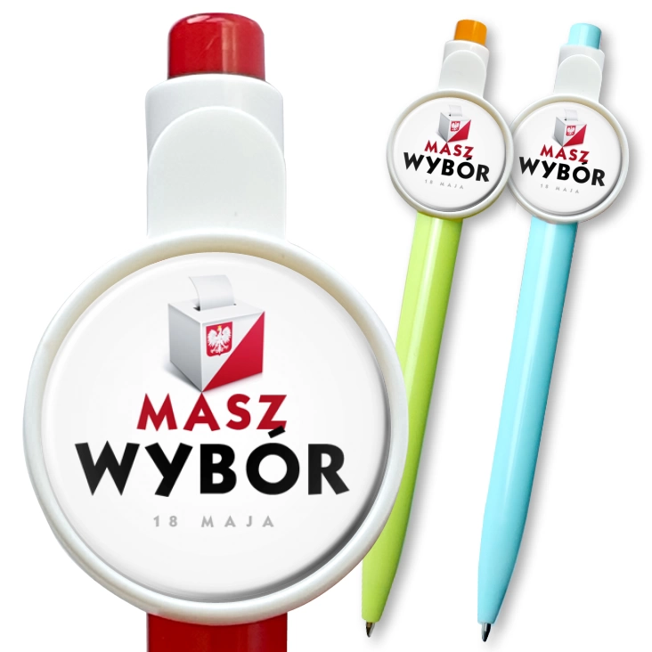 przypinka długopis Masz wybór Wybory