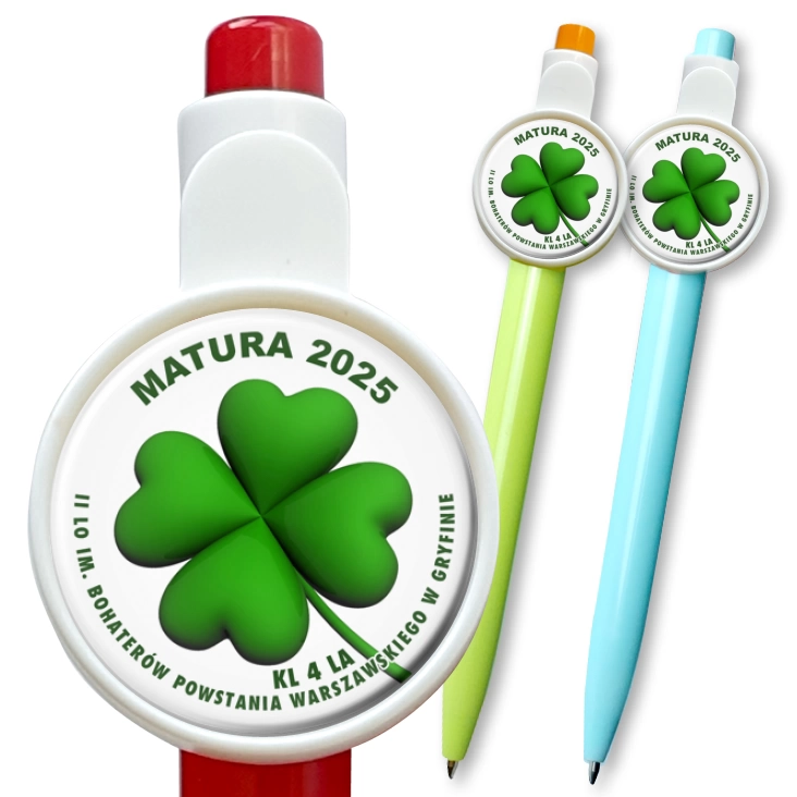 przypinka długopis Matura 2025 II LO w Gryfinie