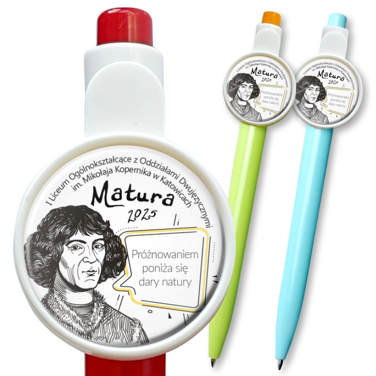 przypinka długopis Matura Mikołaj Kopernik