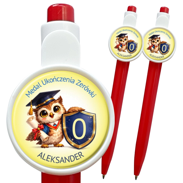 przypinka długopis Medal ukończenia zerówki